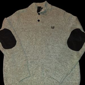 Ralph Lauren Chaps Mens 1/4 Button Sweater Brown Size L NWOT